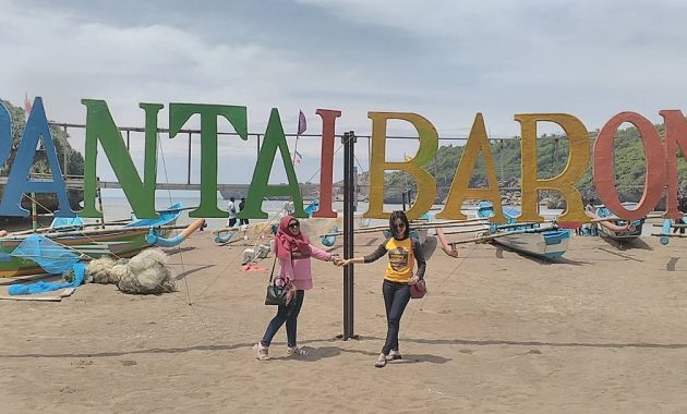 Kawasan Wisata Pantai Baron Di Gunungkidul