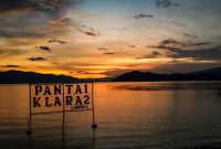 Sunset Wisata Pantai Klara Lampung