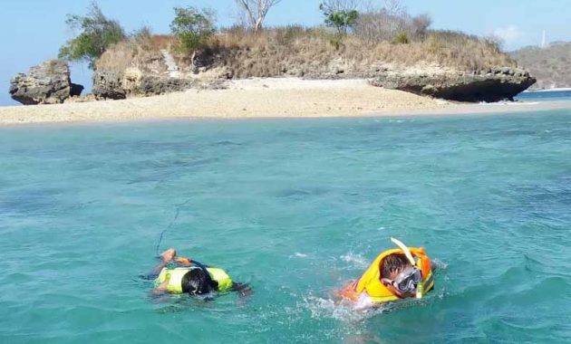 Snorkeling Pantai Pink Lombok Timur