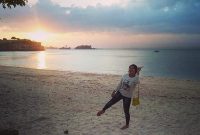 Sunset Pantai Pink Lombok Timur
