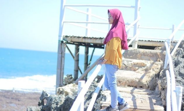 Spot Foto Pantai Ngobaran Gunungkidul