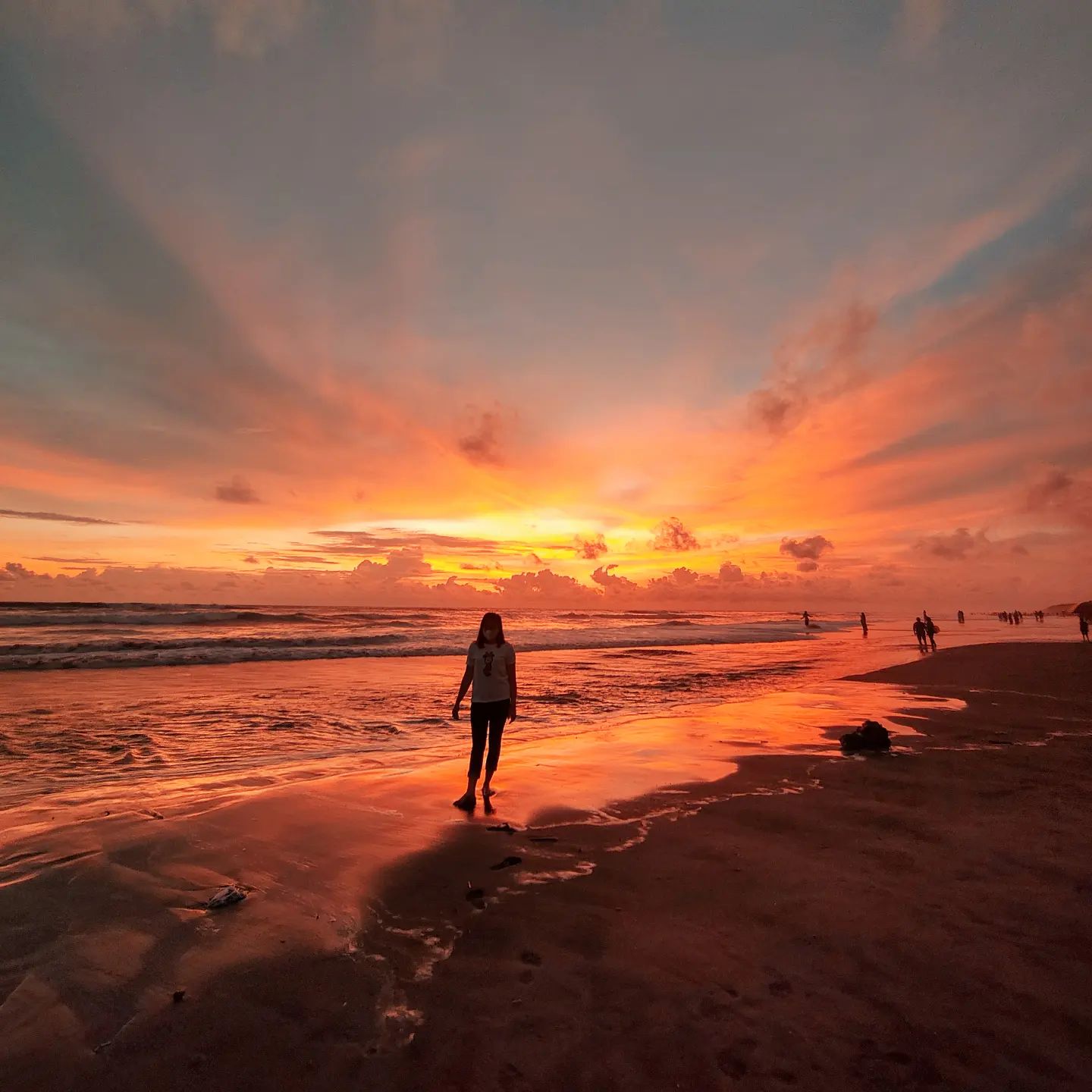 sunset pantai parangtritis jogja